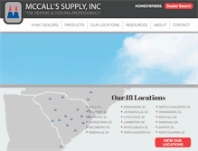 Tablet Screenshot of mccallsinc.com